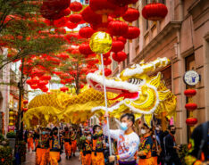 Chinese New Year Celebrations & Decorations At Lee Tung Avenue