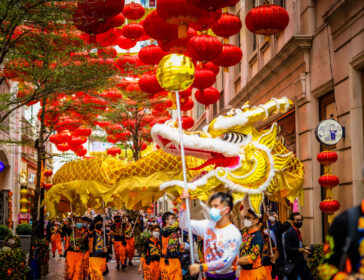 Chinese New Year Celebrations & Decorations At Lee Tung Avenue