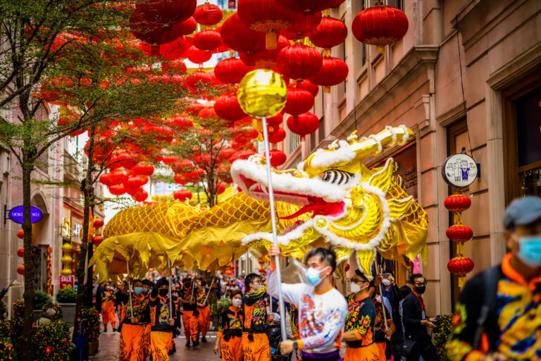 Chinese New Year Celebrations & Decorations At Lee Tung Avenue