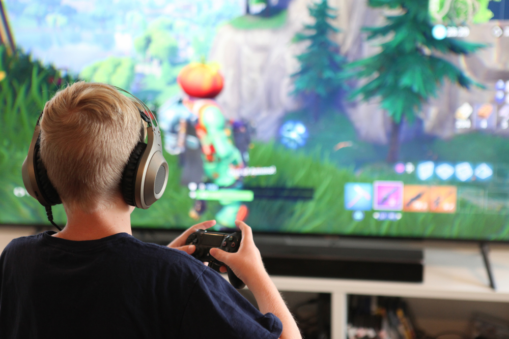 Image of child playing video games Hong Kong