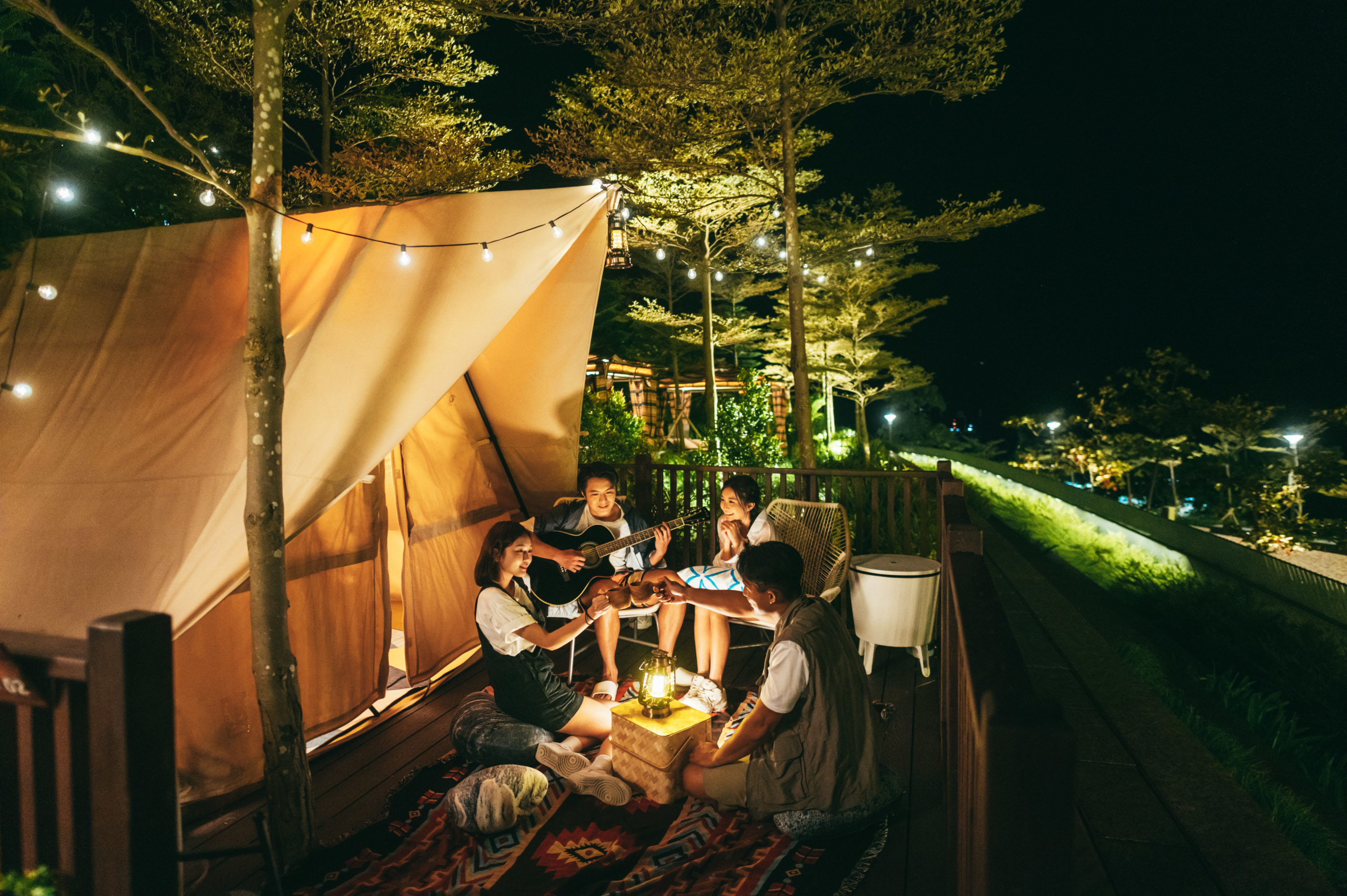 glamping experience at water world ocean park